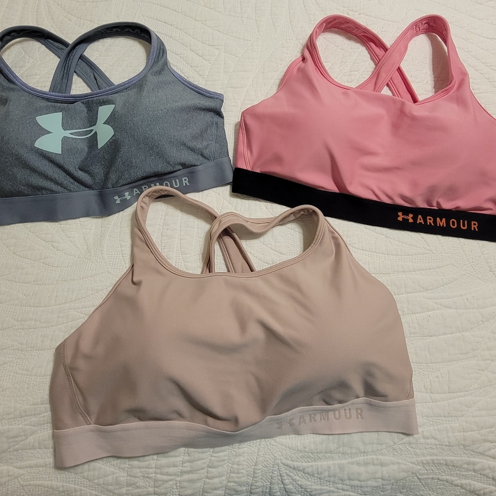 Set of 3 Under Armour compression Sports Bra